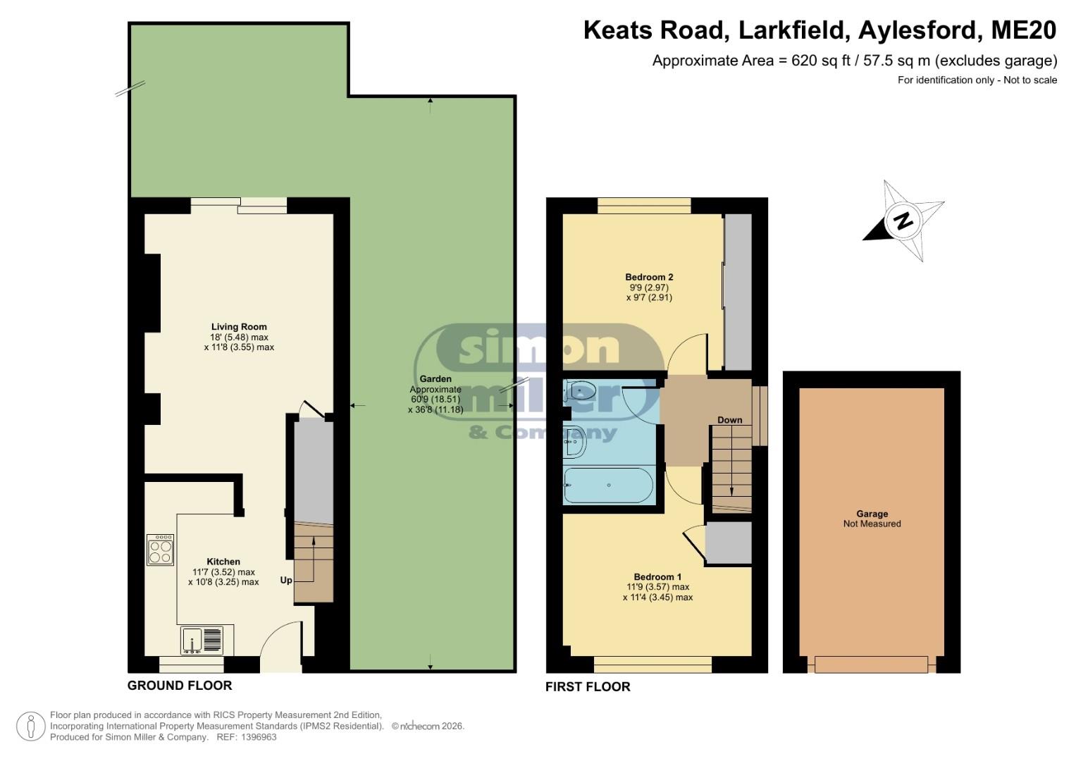 75, Keats Road, Aylesford floorplan
