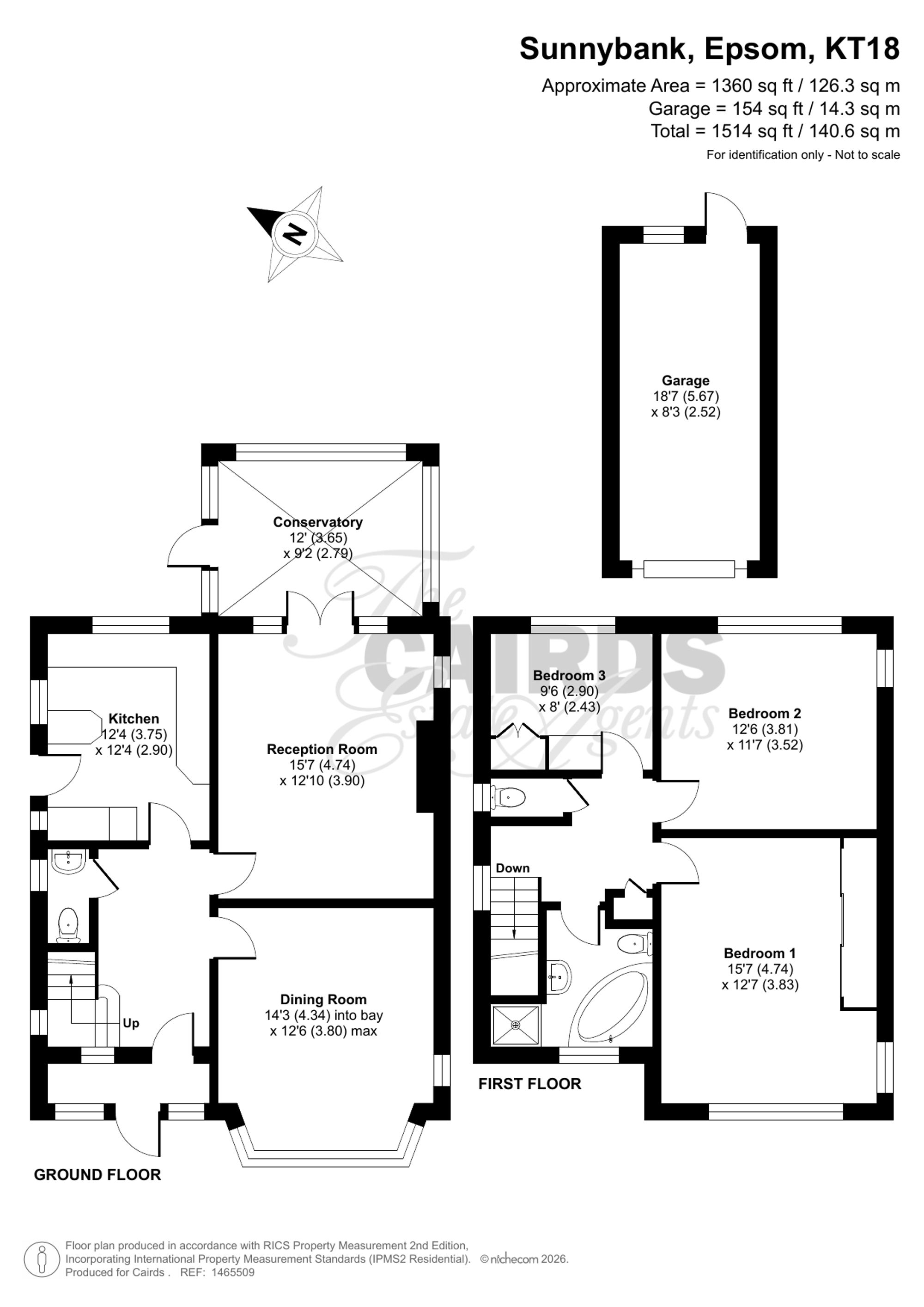 33 Sunnybank, Epsom floorplan