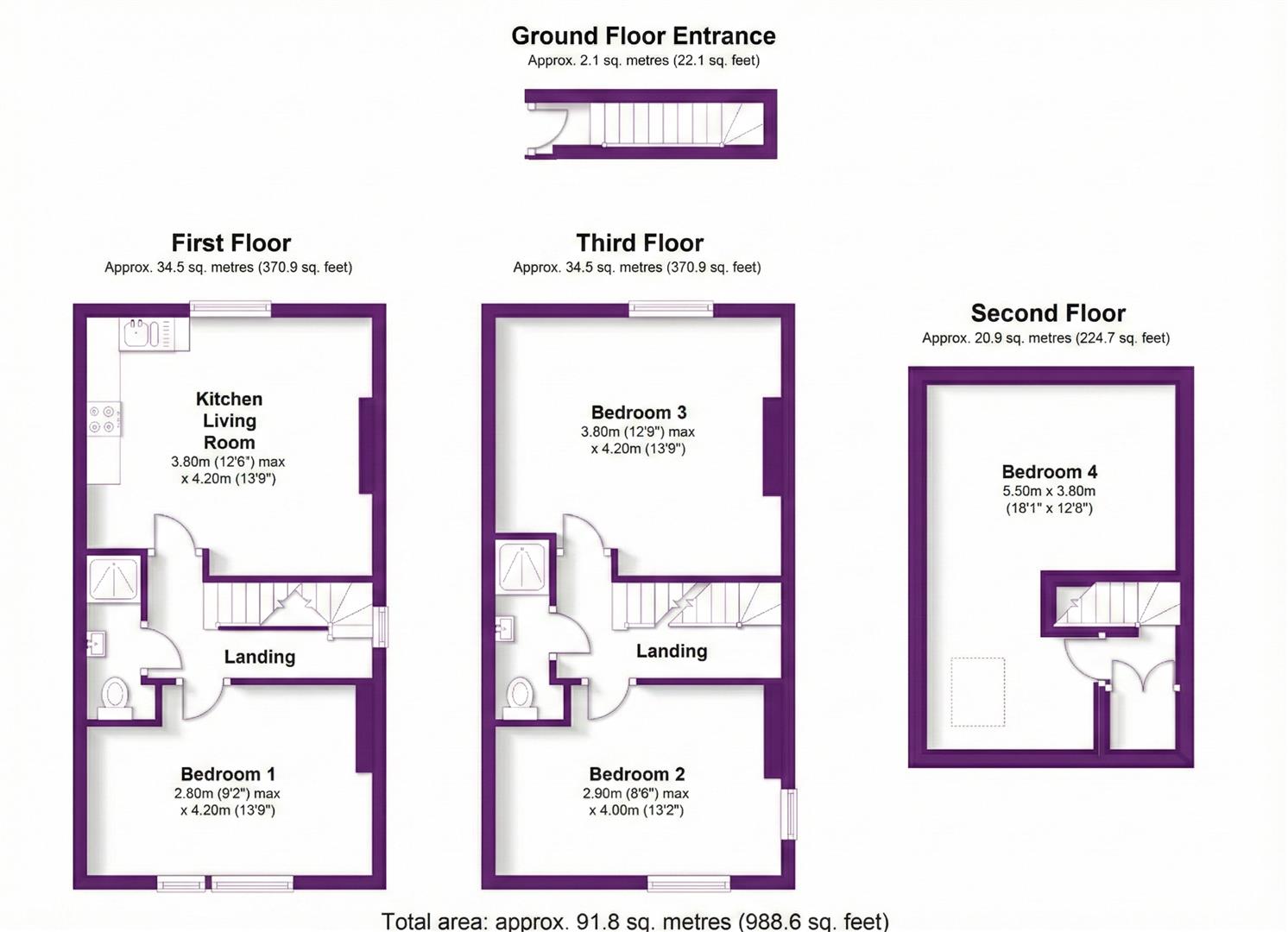 Derby Road, Nottingham floorplan