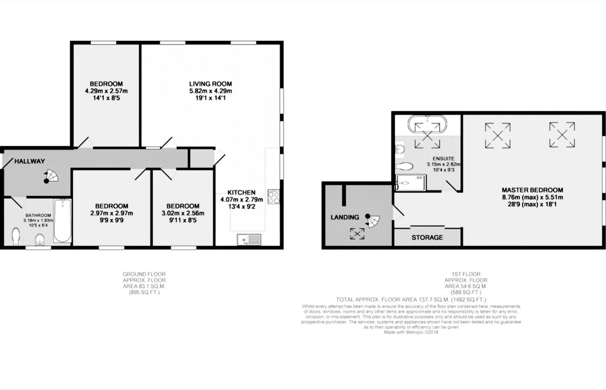 Flat 8 Gyllyng Hall Gyllyng Street Falmouth floorplan