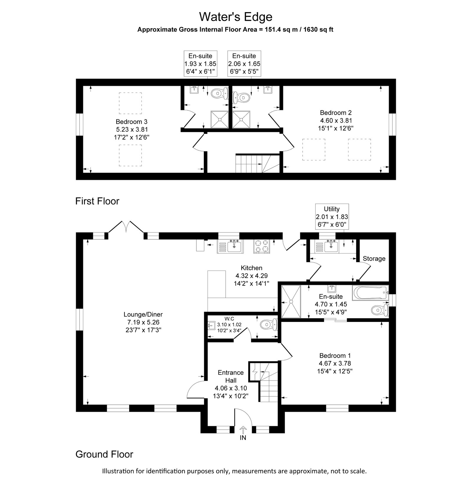 3 Water's Edge, Reservoir Side, Blackburn floorplan
