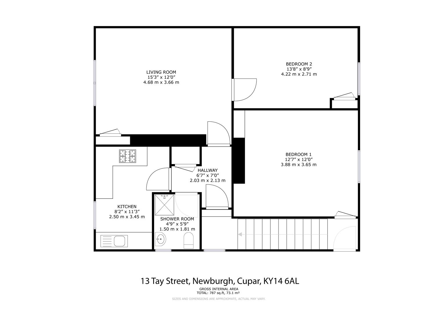 13, Tay Street, Cupar floorplan