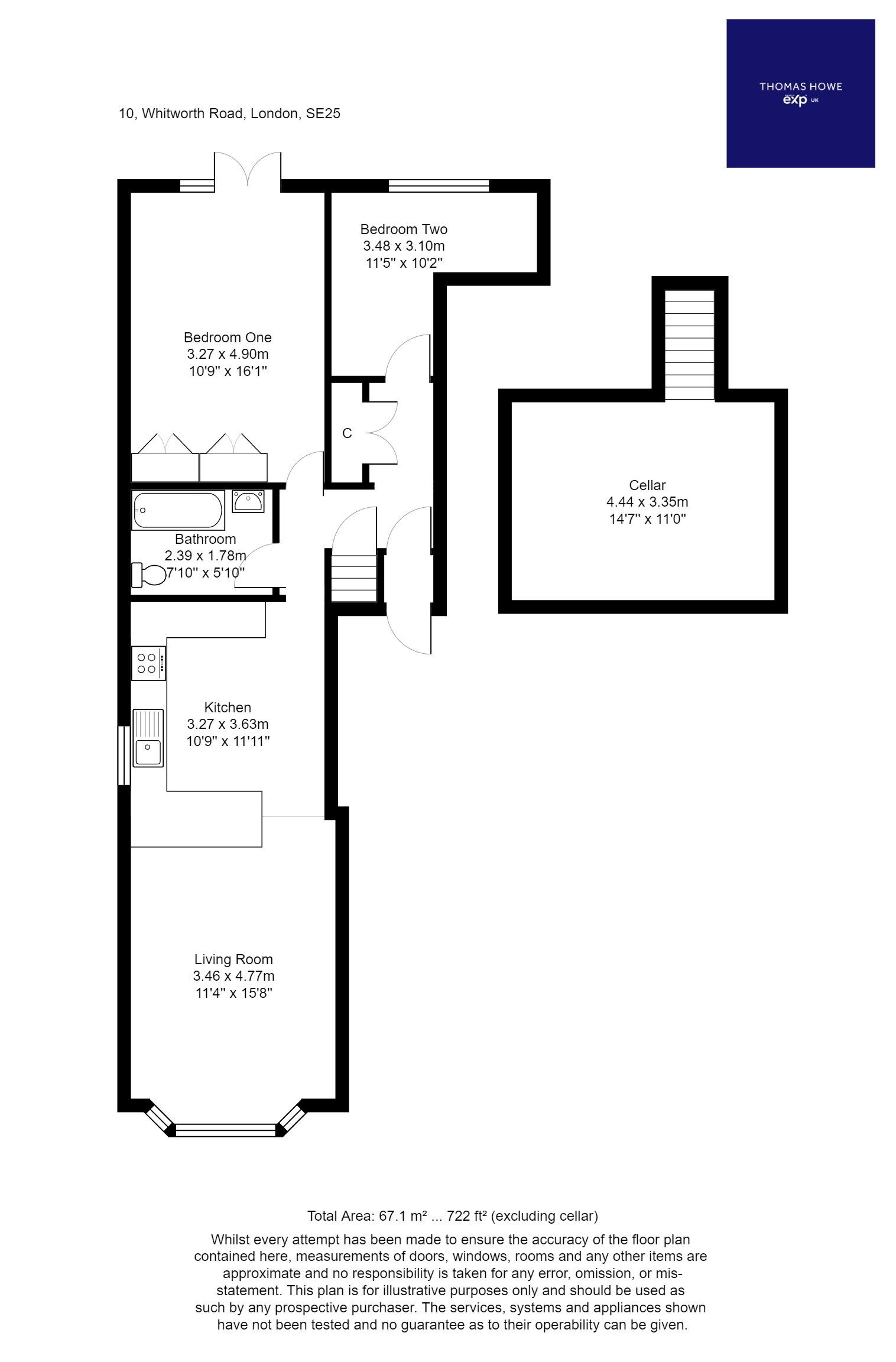 Whitworth Road, South Norwood SE25, 2 bedroom flat to rent 64161235