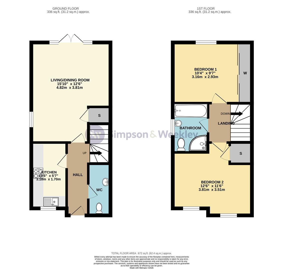 4, Tyne Way, Rushden floorplan