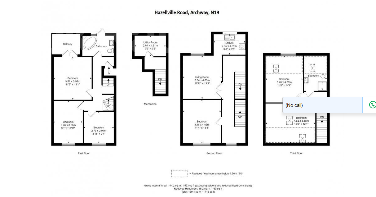 57C,, Hazelville Road, London floorplan