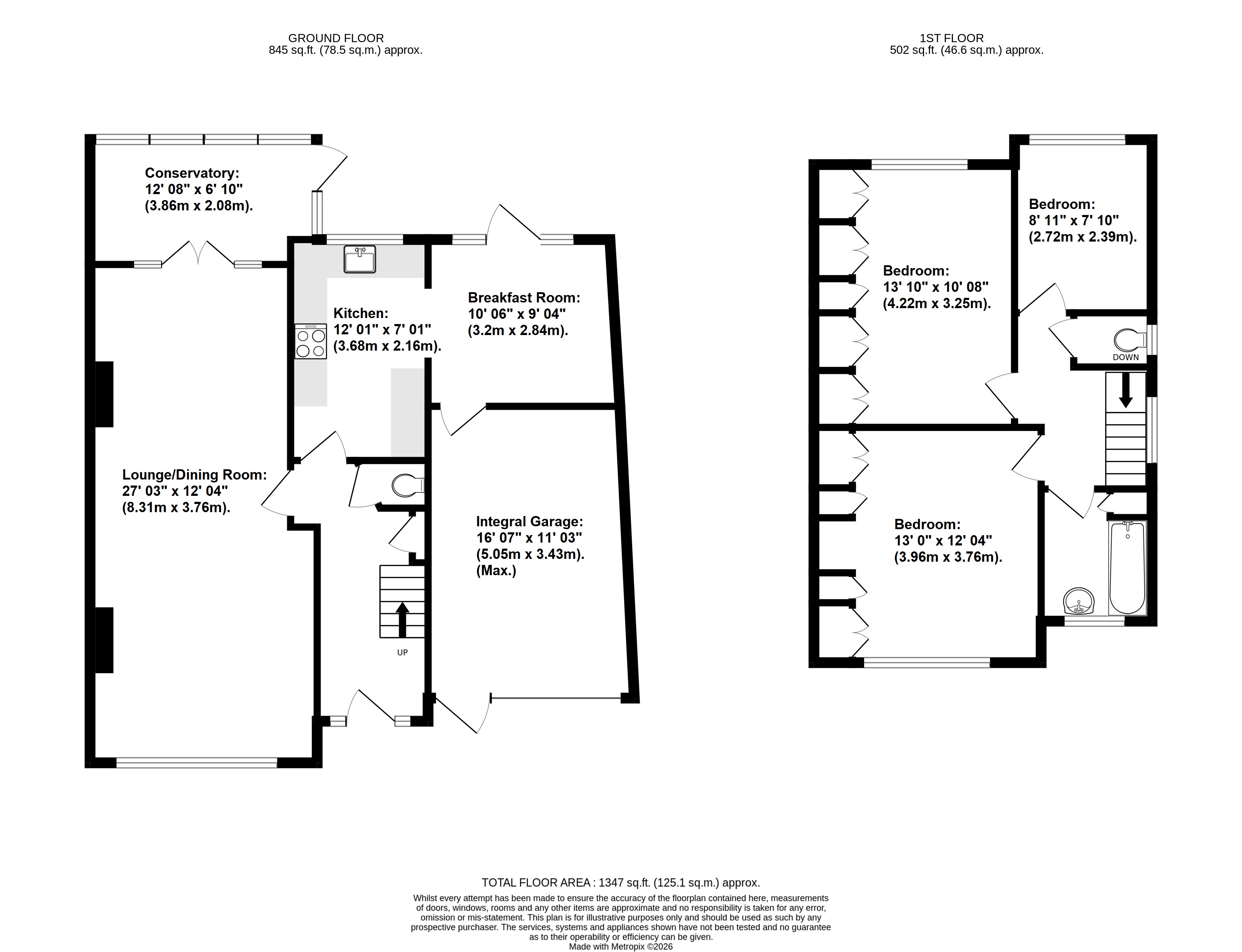 16, Lancing Road, Orpington floorplan
