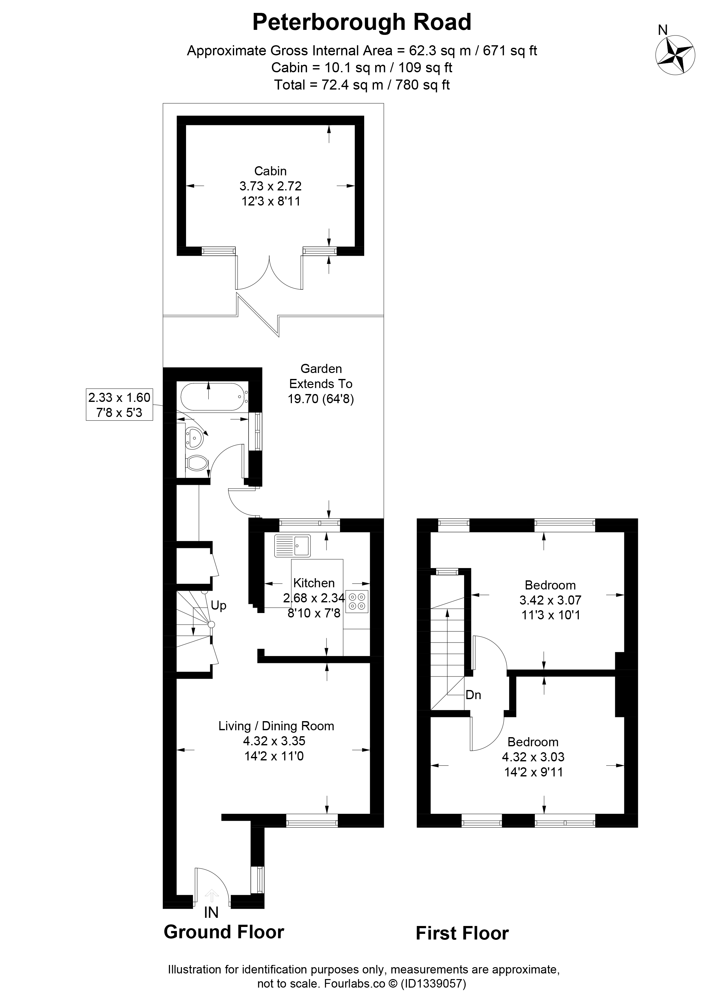 291, Peterborough Road, Carshalton floorplan