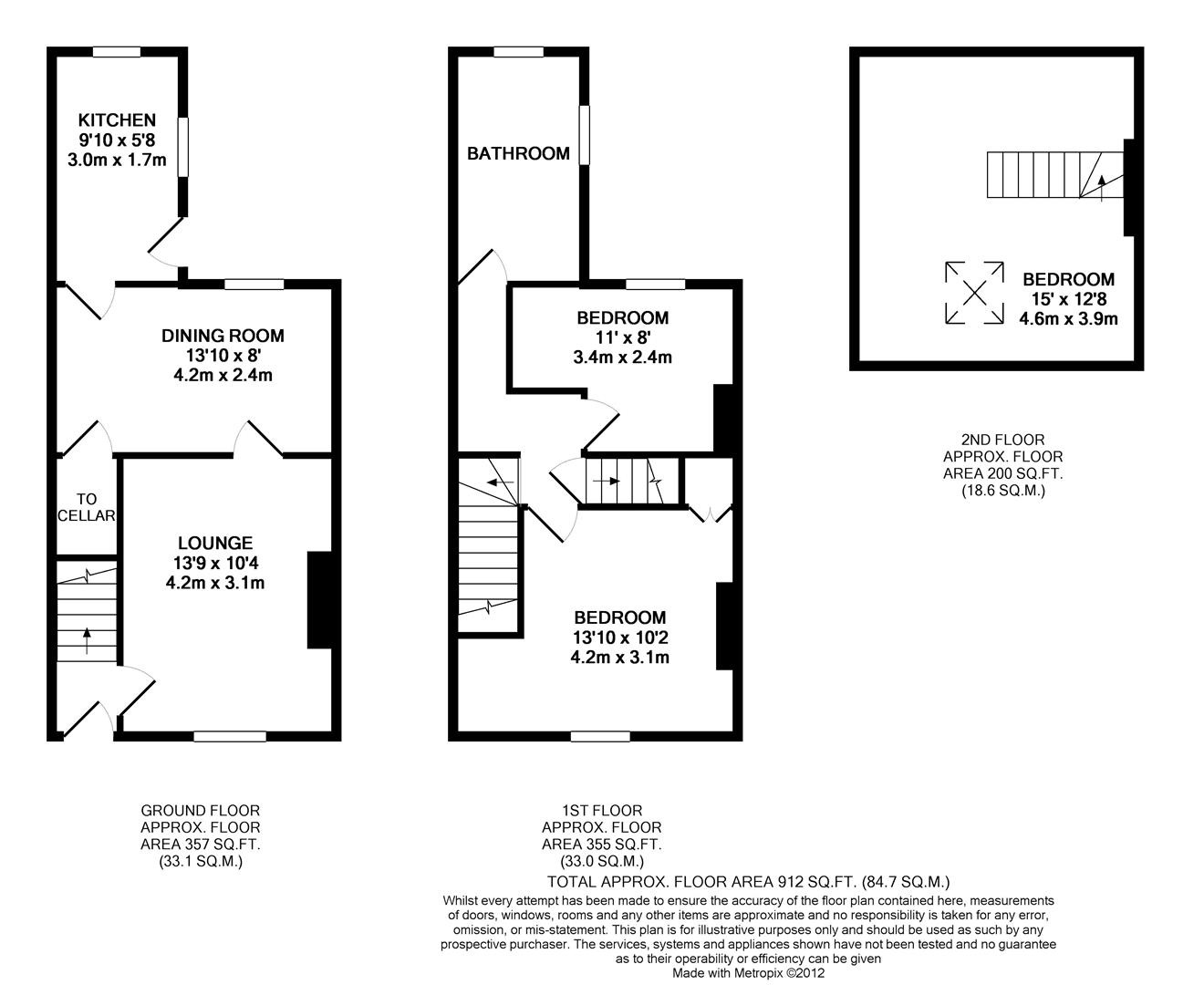 7, Haigh Hall Road, Bradford floorplan