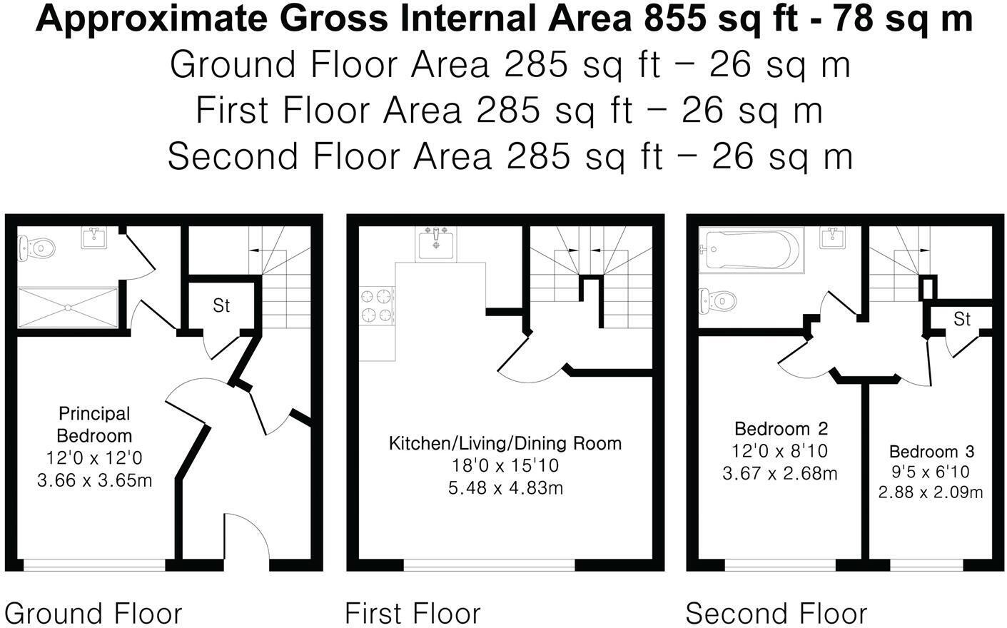 3, The Old Cement Kilns,3, Thaxted Road, Saffron Walden floorplan