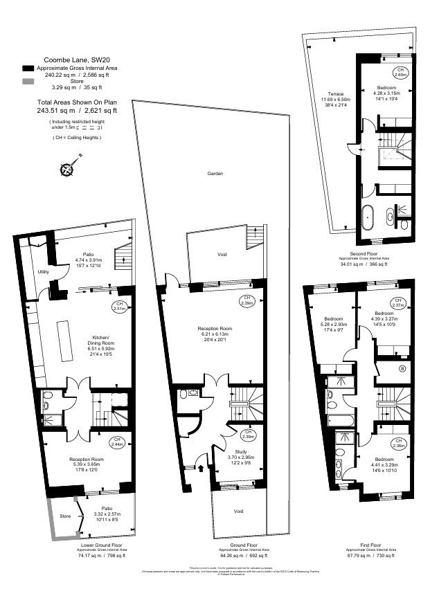 Coombe Lane, London floorplan
