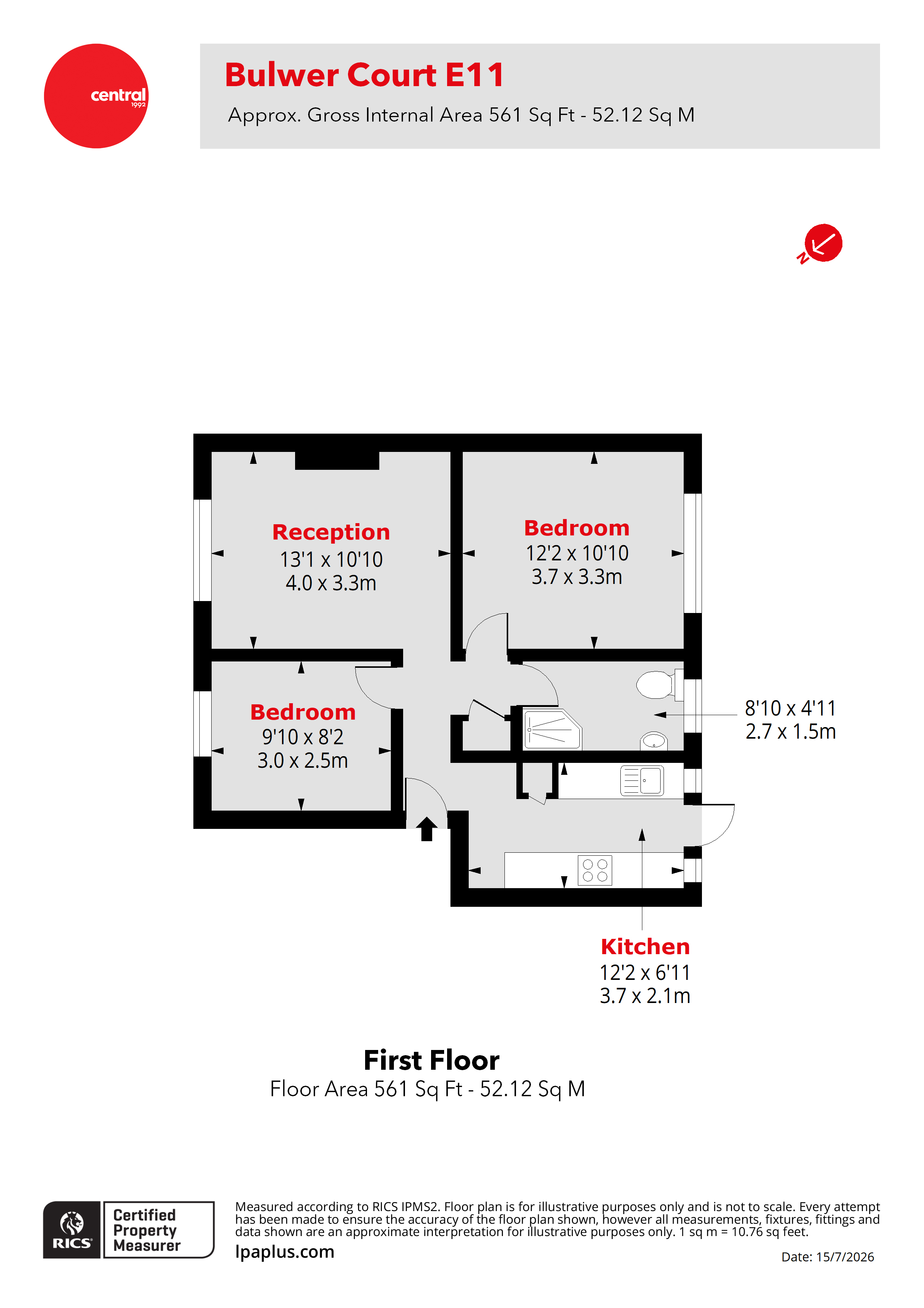 Flat 35 Bulwer Court,, Bulwer Court Road, London floorplan