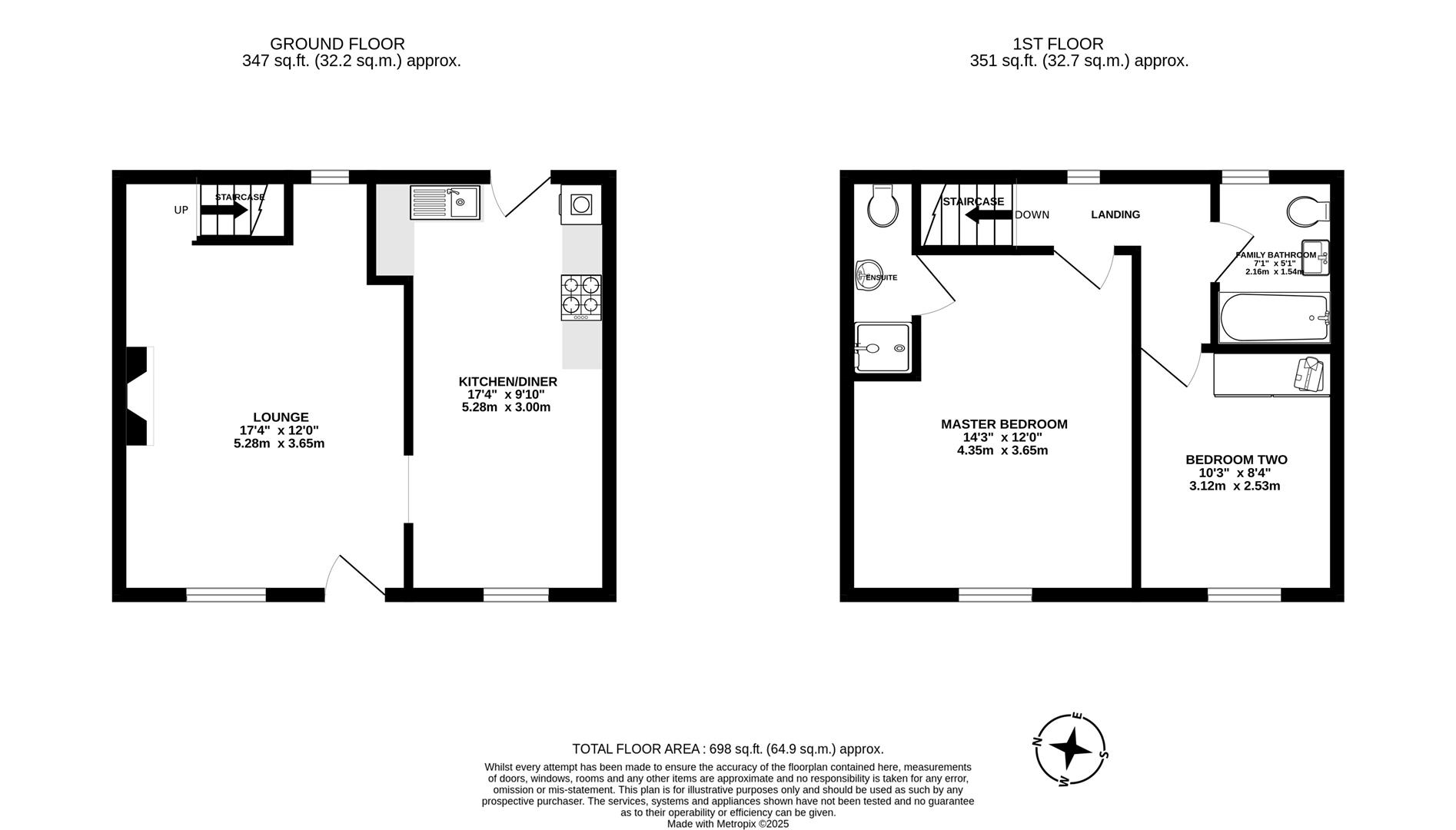 96, Preston Road, Chorley floorplan