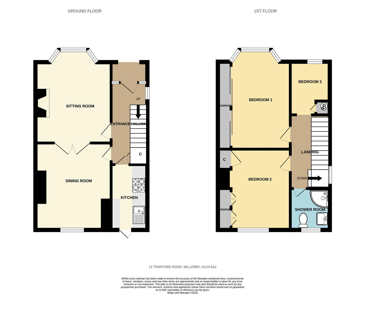 12, Trafford Road, Willerby, Hull floorplan