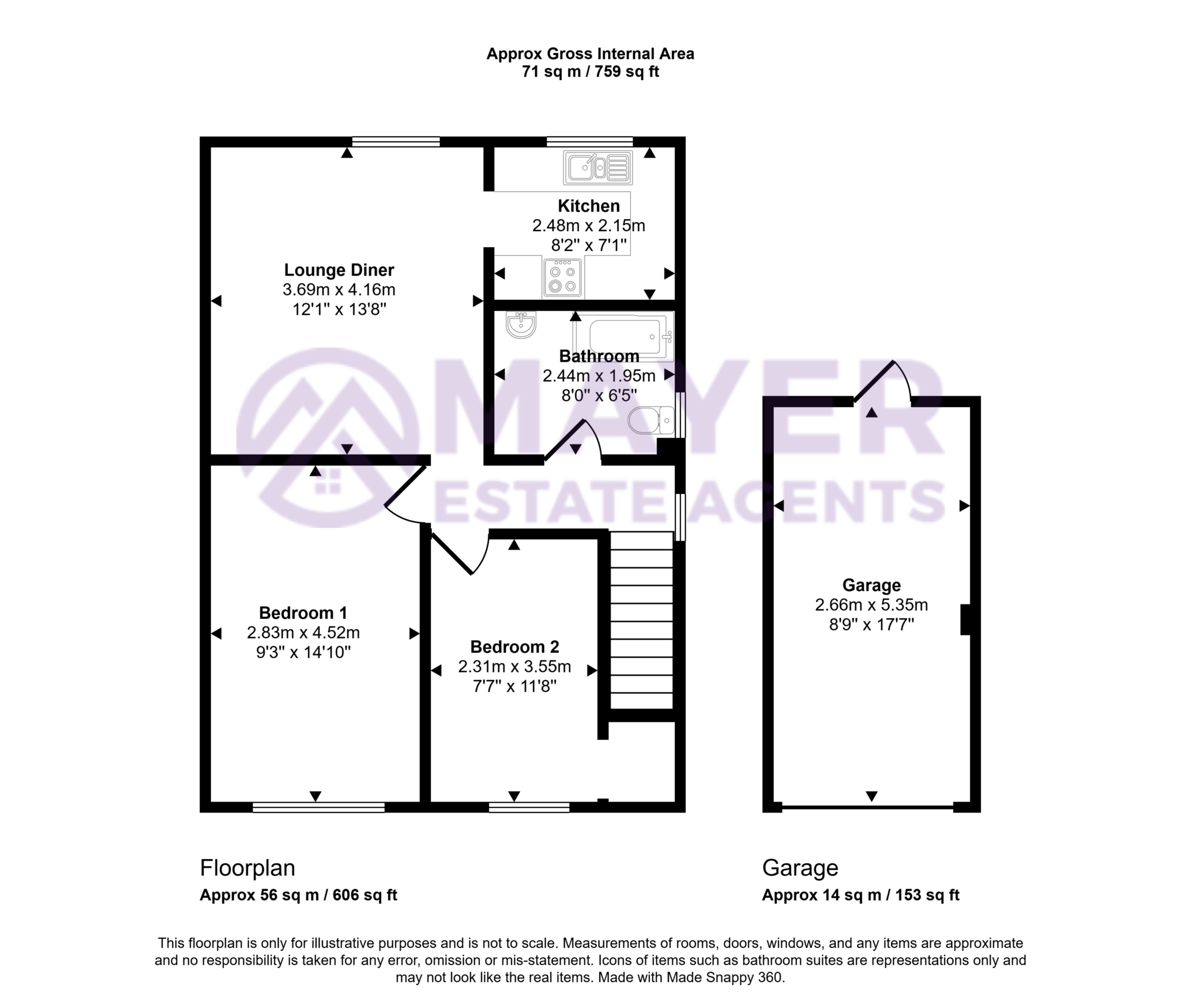 24, Walcot Close, Plymouth floorplan