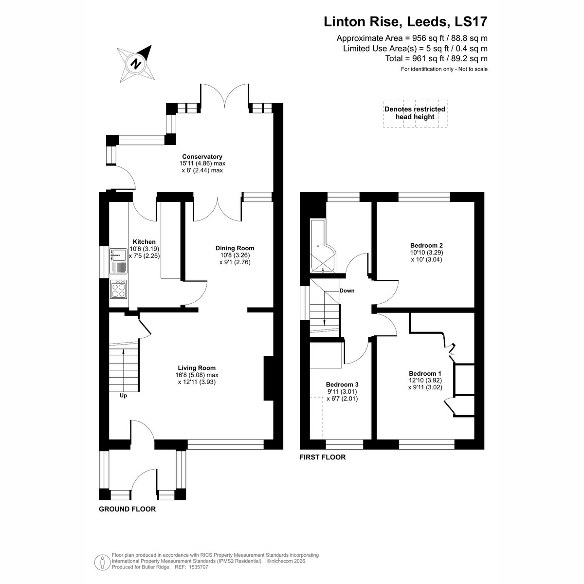 Linton Rise, Leeds floorplan