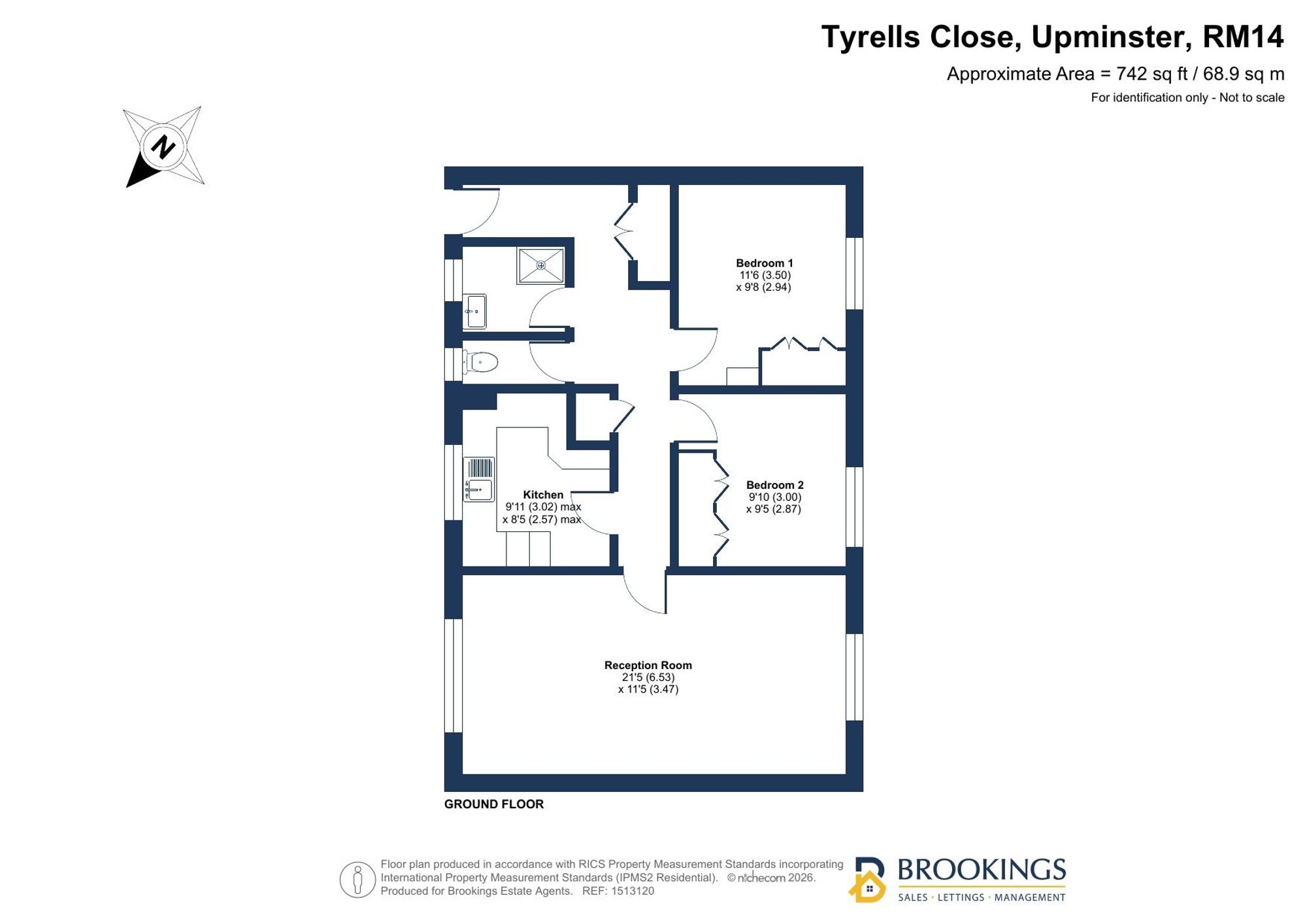 4 Tyrells Close, Upminster floorplan