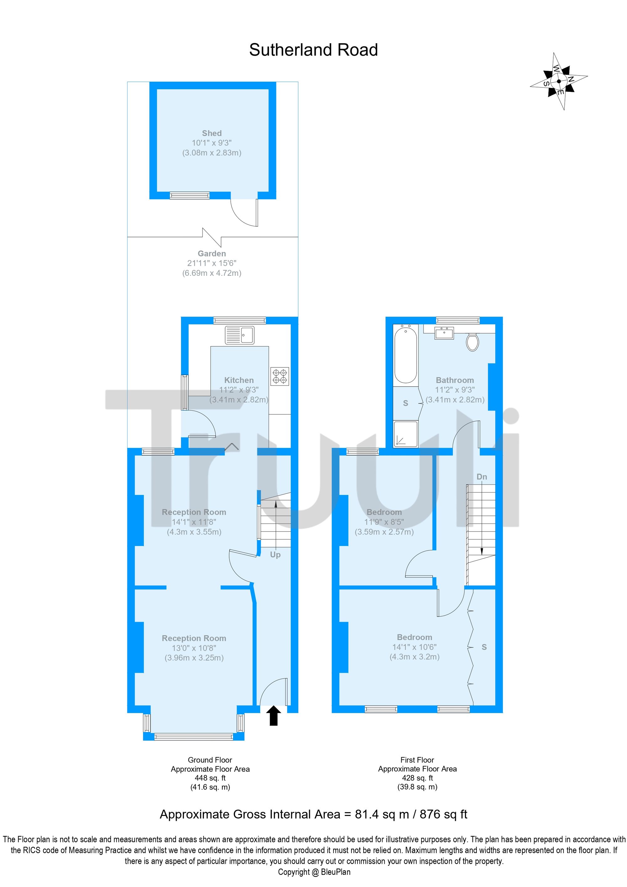 52 Sutherland Road, Croydon floorplan