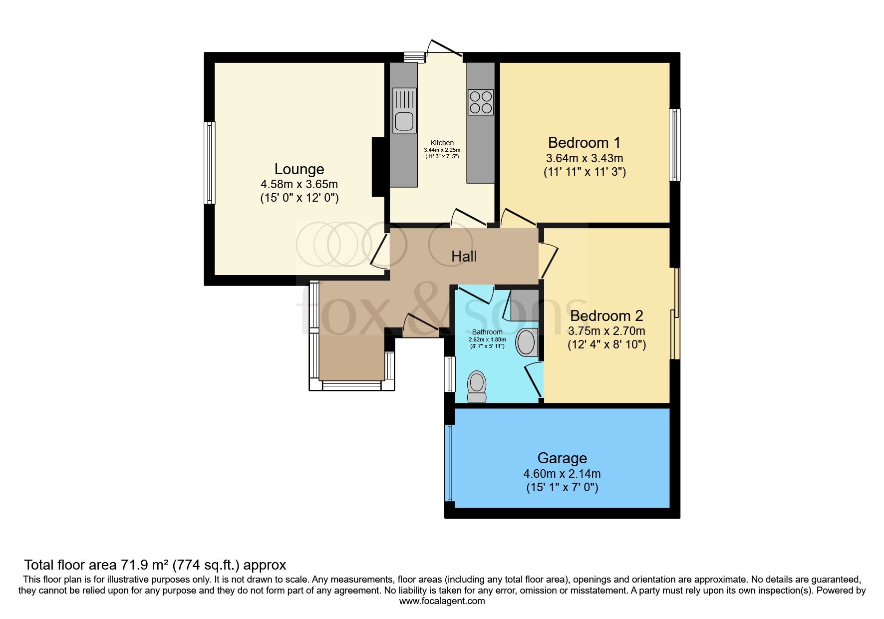 37, Netherfield Avenue, Eastbourne floorplan