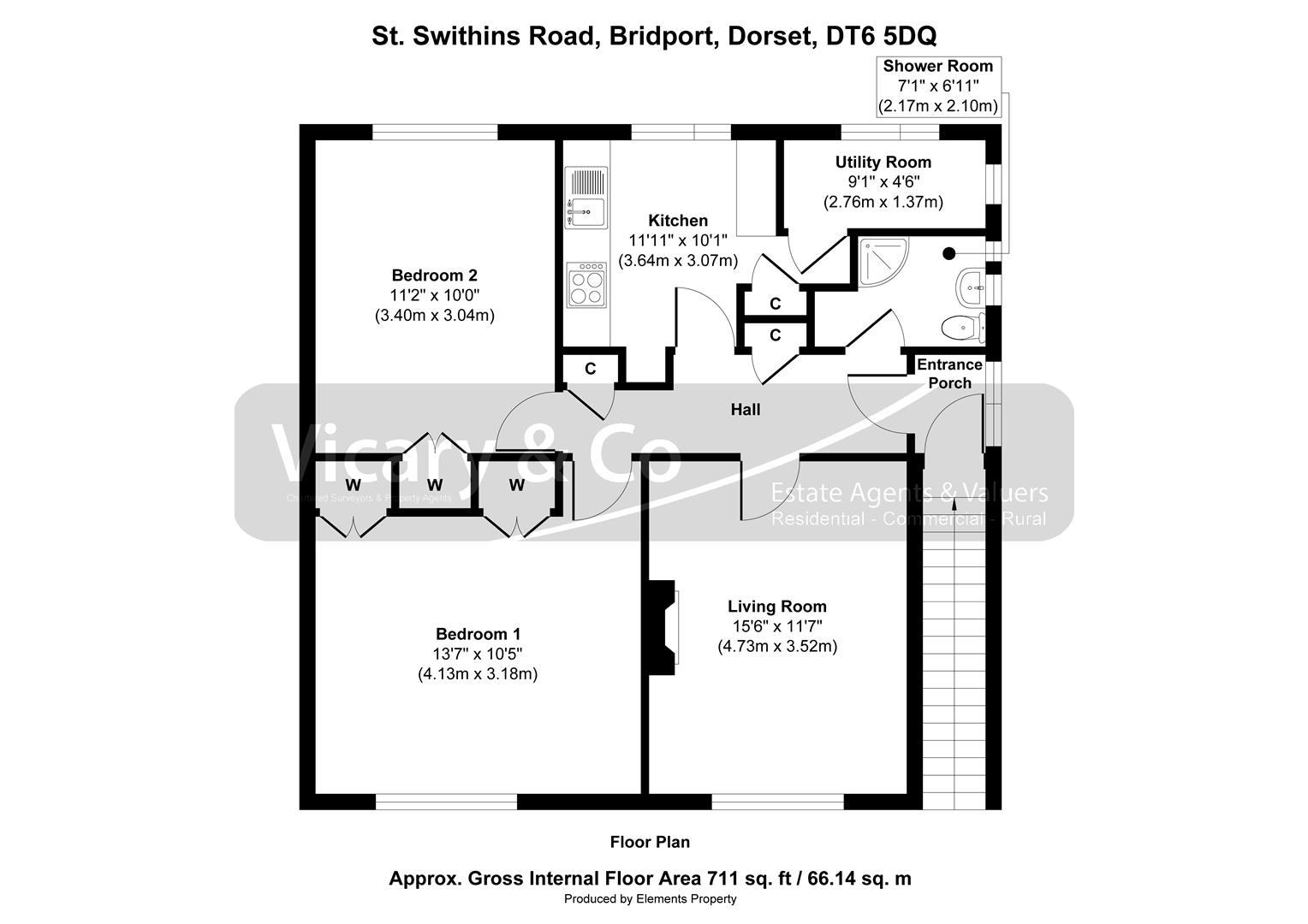 56, St. Swithins Road, Bridport floorplan