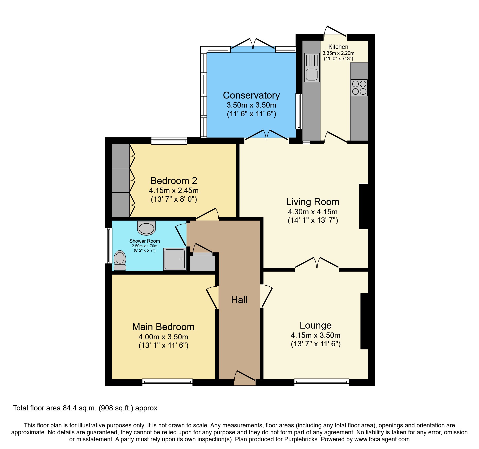 Summerhill Road, South Shields NE34, 2 bedroom semidetached bungalow