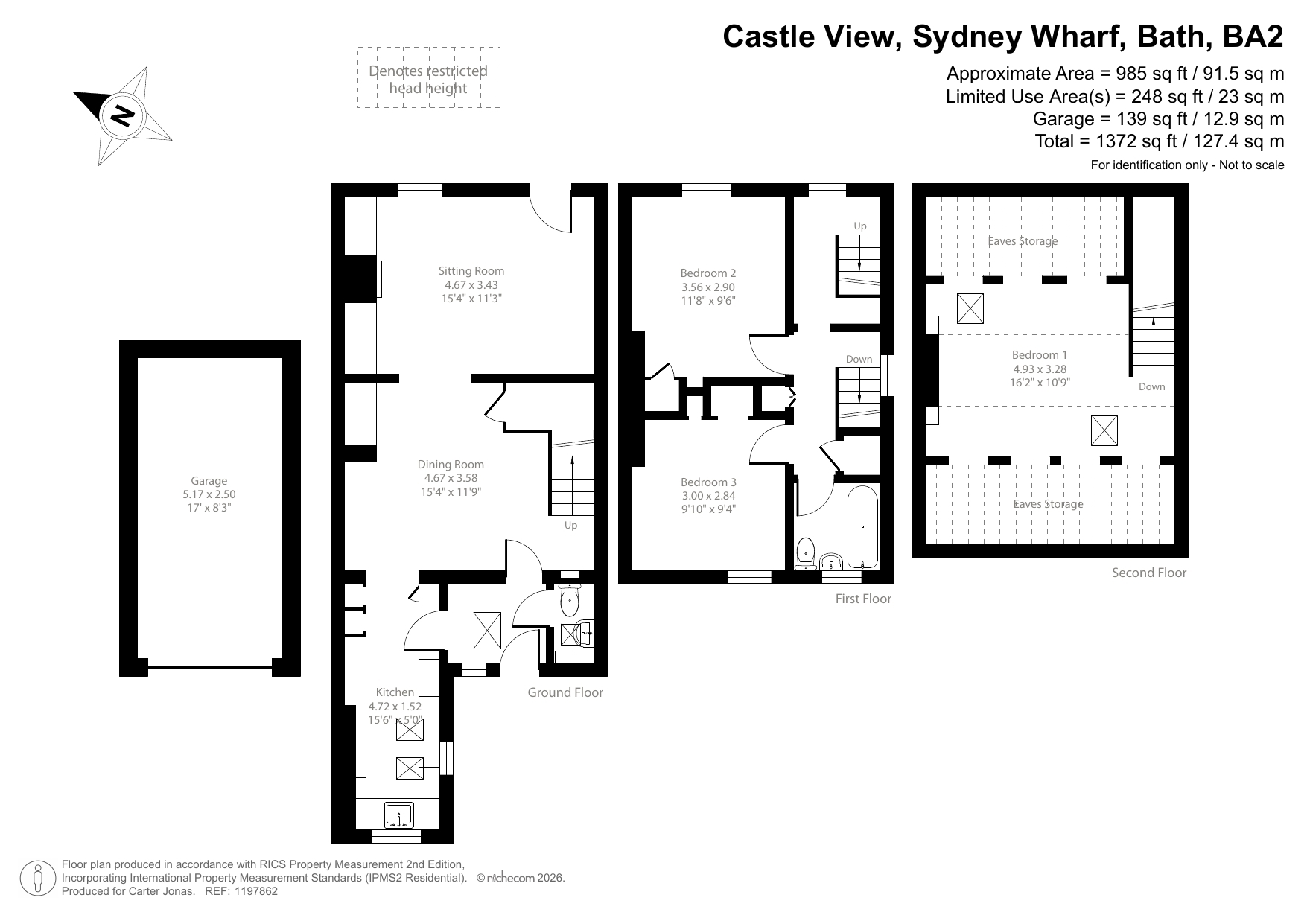 1 Castle View,, Sydney Wharf, Somerset floorplan