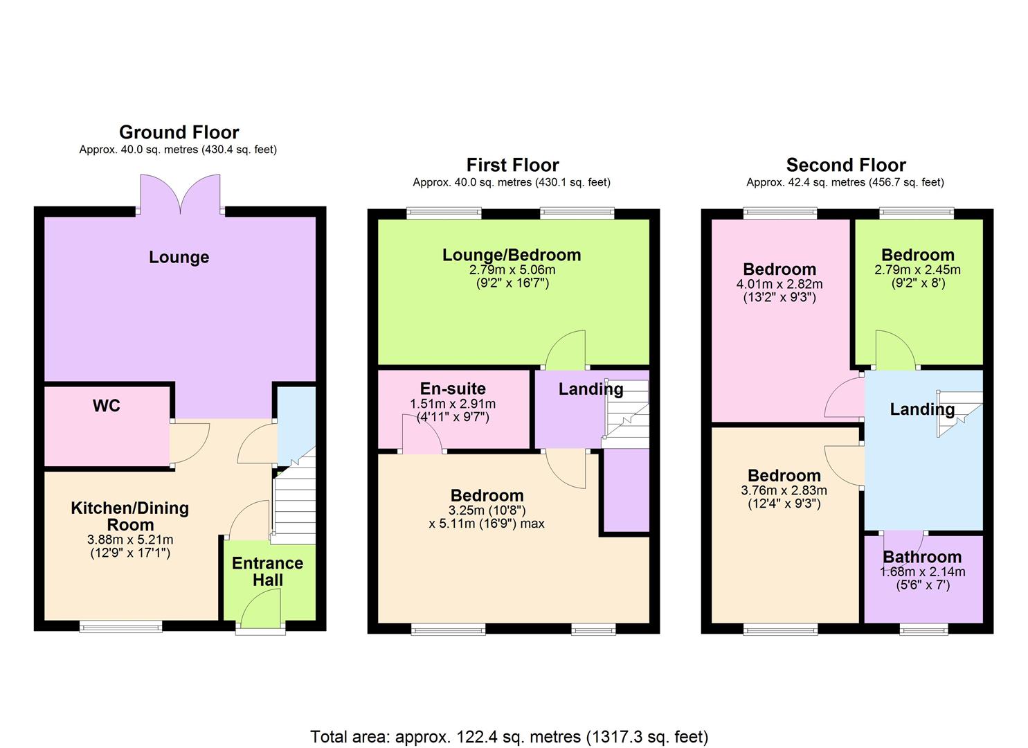 18, Notleyfield Close, Earl Shilton floorplan