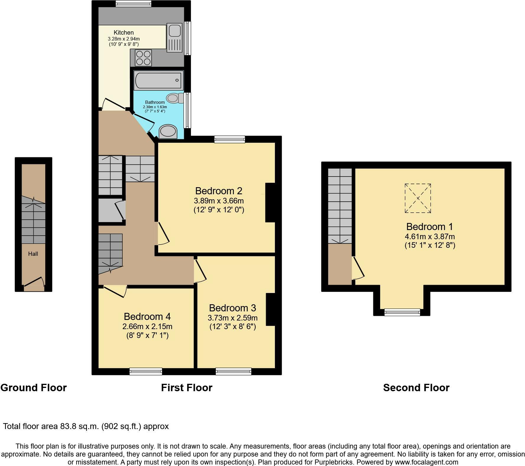 Flat 3, 30, Glamis Street, Bognor Regis floorplan