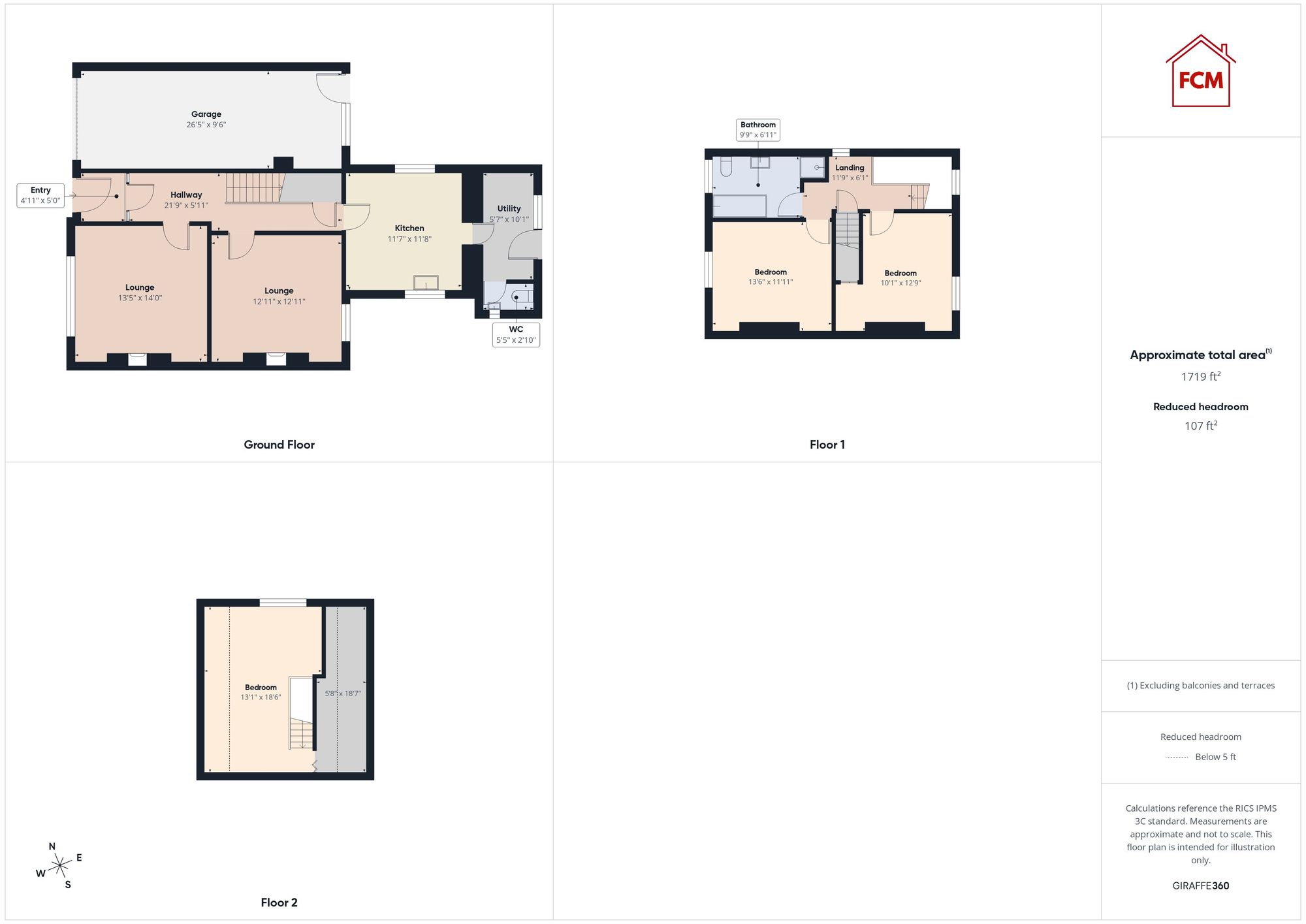 1 Bedford Villas Egremont Road, Whitehaven floorplan