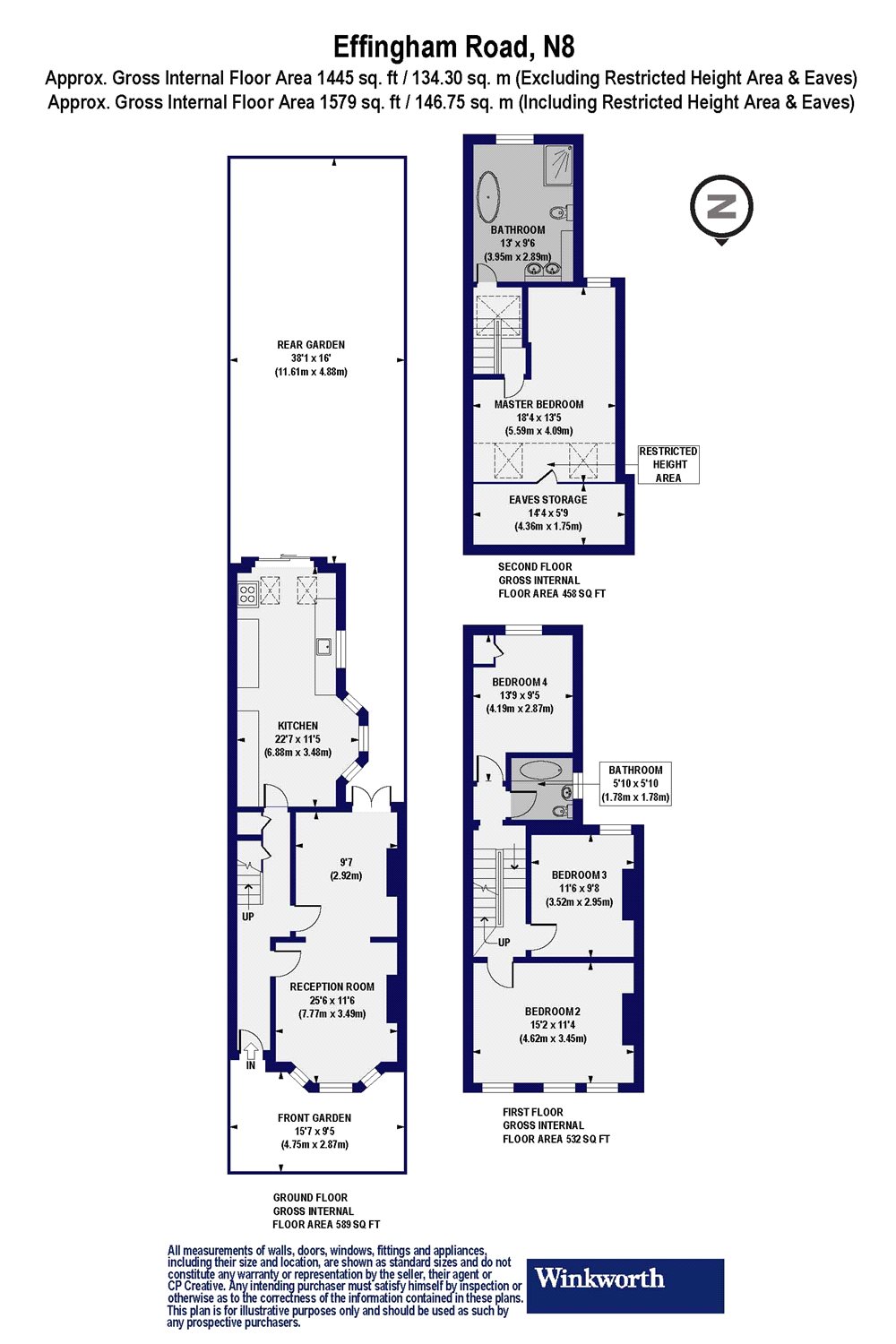 4 Bedrooms Terraced house for sale in Effingham Road, Harringay N8