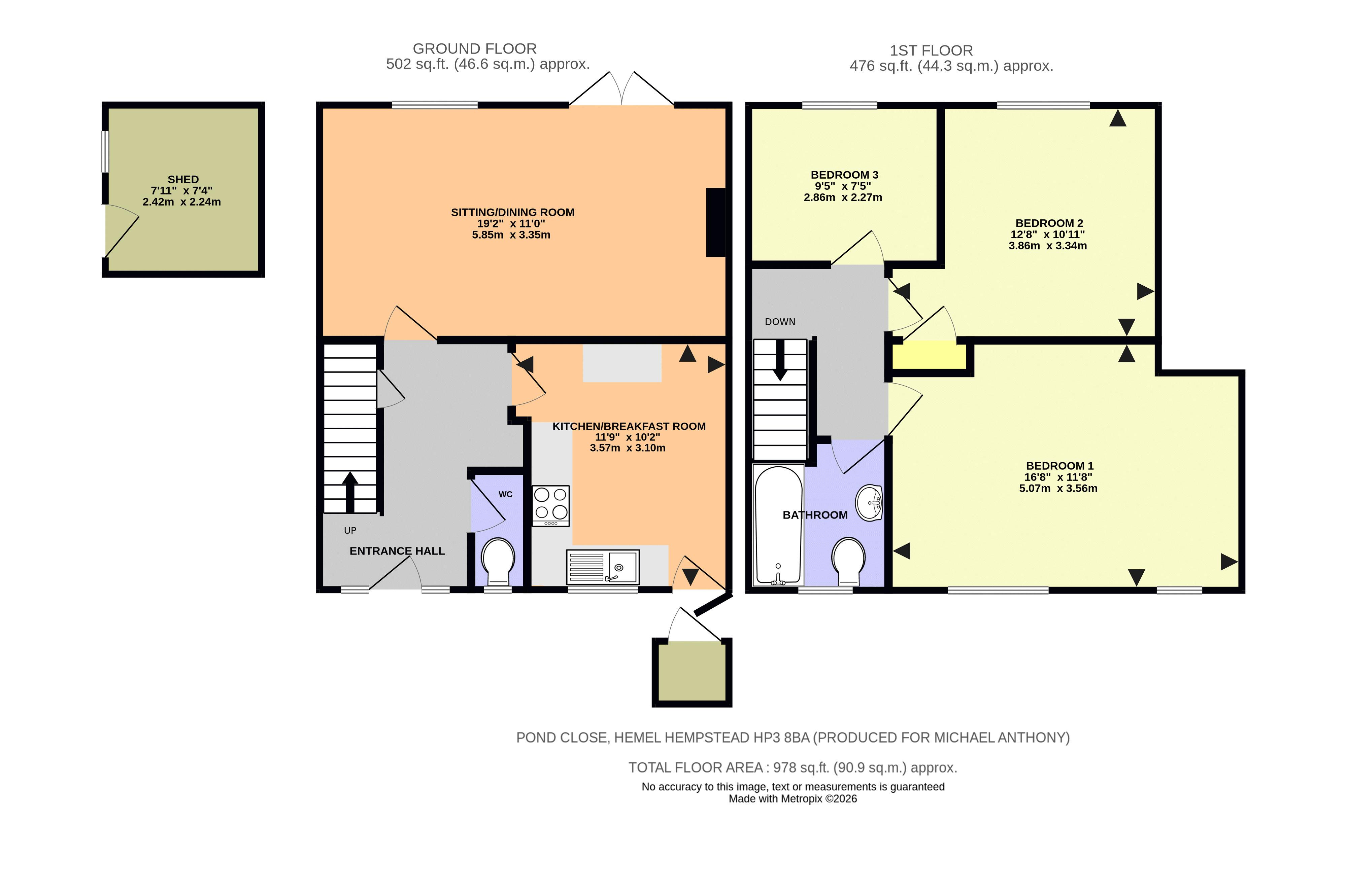 14, Pond Road, Hemel Hempstead floorplan