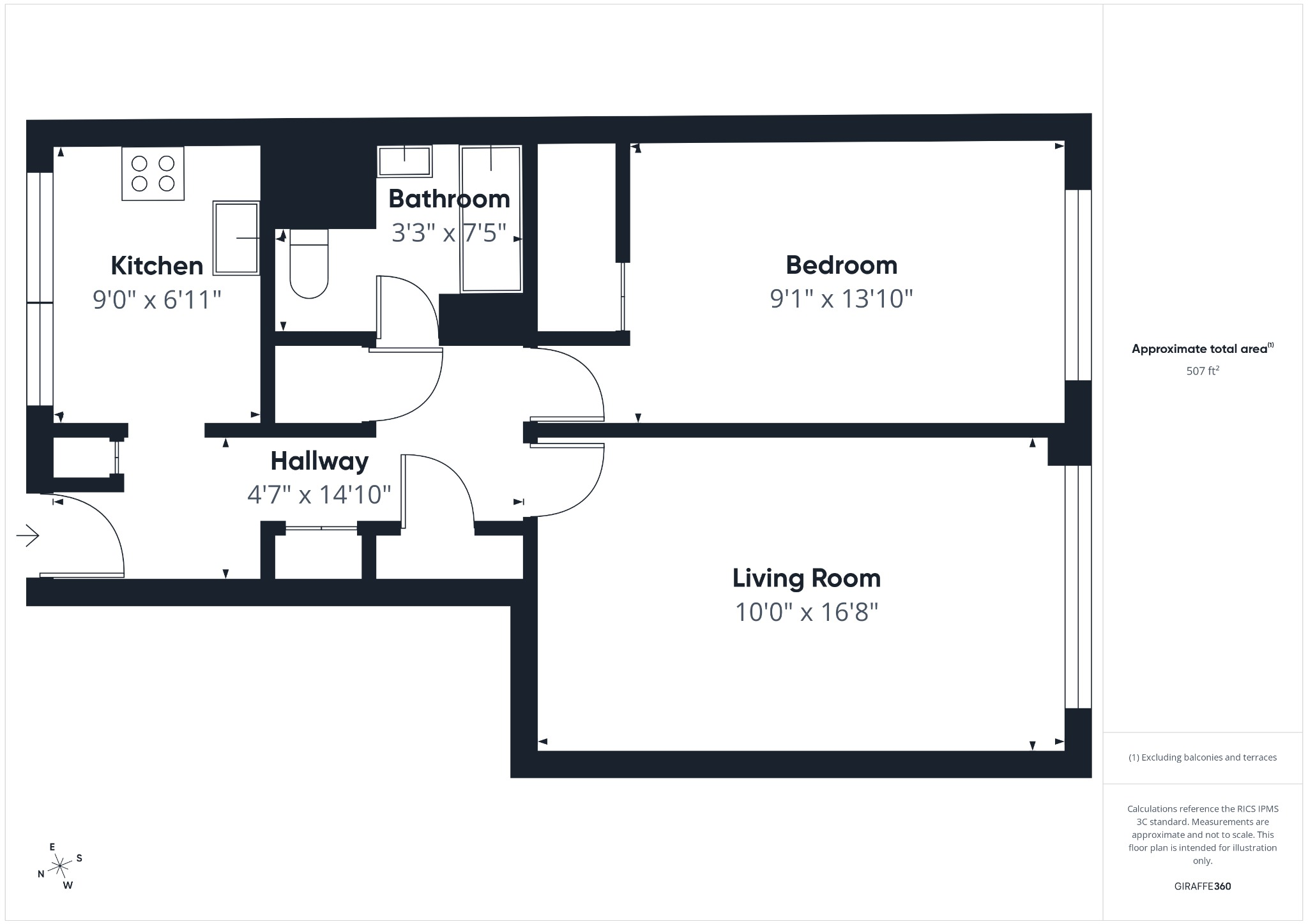 Flat 703 Raymond Postgate Court 1, Tawney Road, London floorplan
