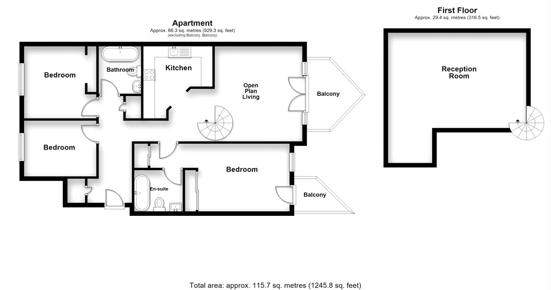 27, Bridge House, Rochester floorplan