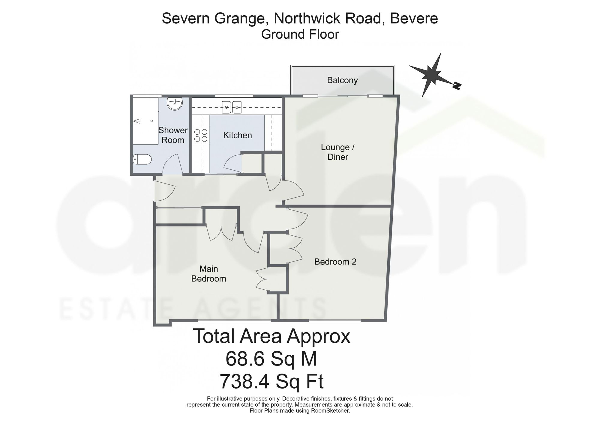 6 Severn Grange Northwick Road, Worcester floorplan