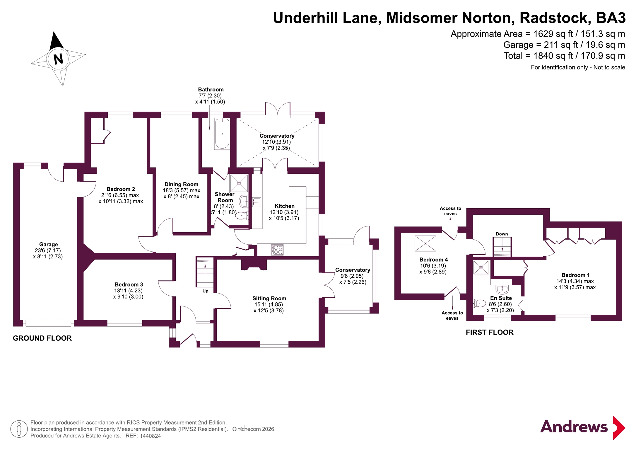 18, Underhill Lane, Radstock floorplan