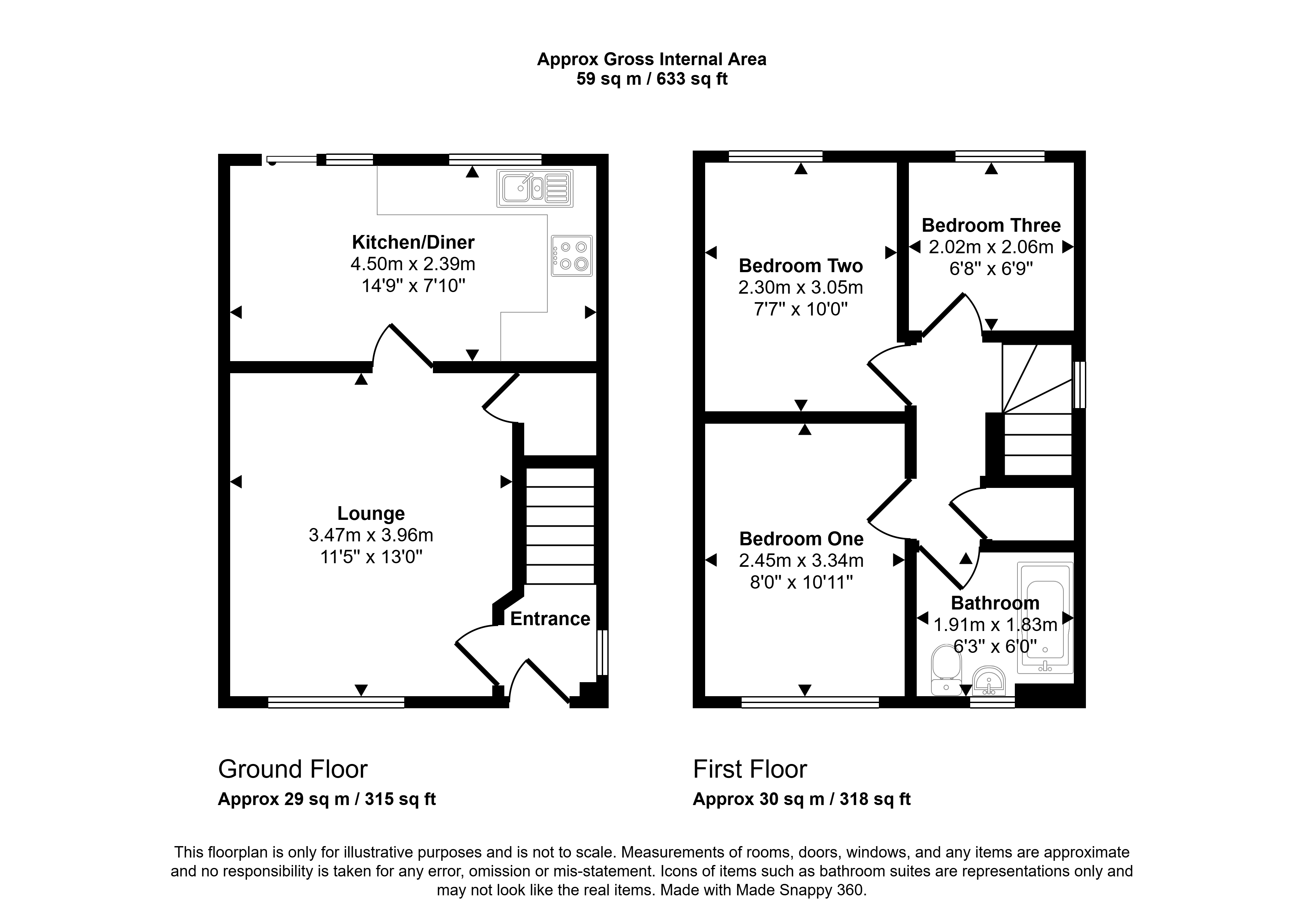 213, Waterville Road, North Shields floorplan