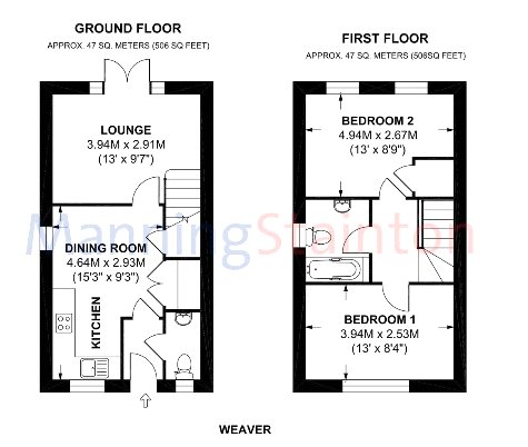 2 Bedrooms Terraced house for sale in Plot 110 Weaver Phase 3, Navigation Point, Cinder Lane, Castleford WF10