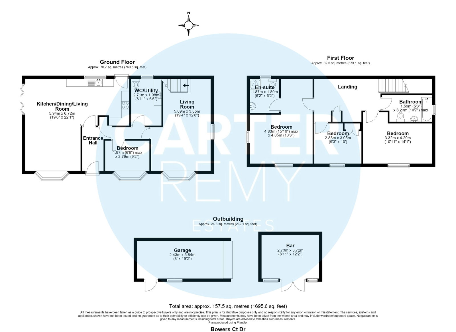 1, Bowers Court Drive, Basildon floorplan