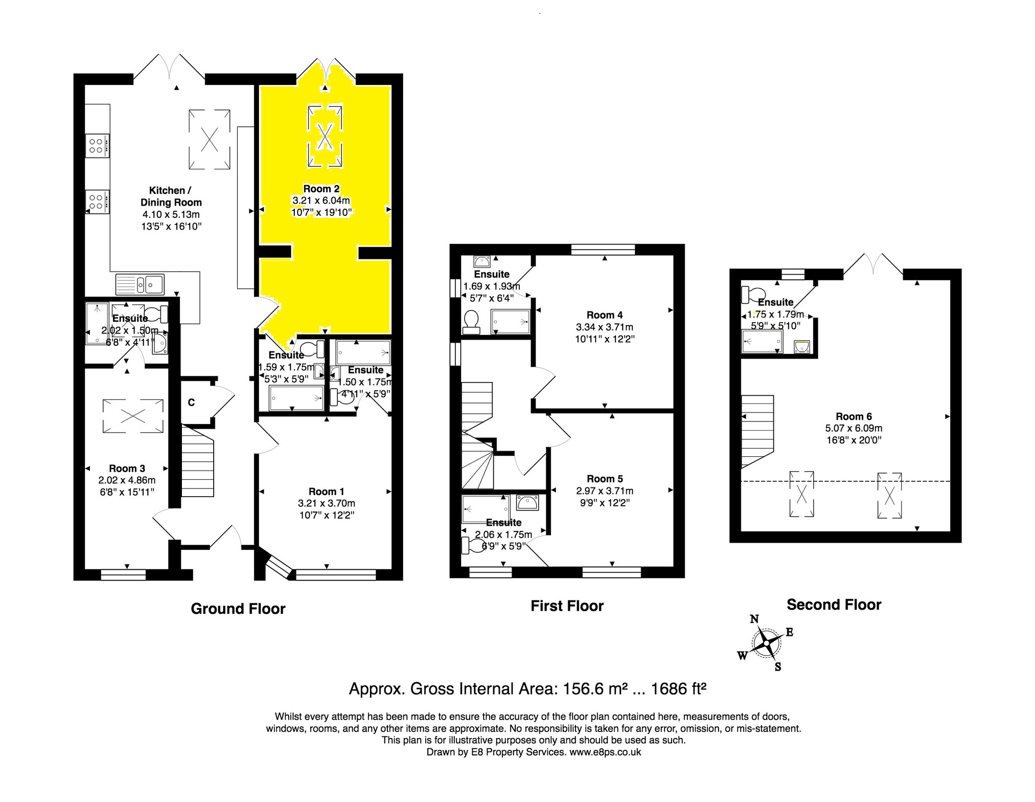 Room 2, 34, Lime Road, Oxford floorplan
