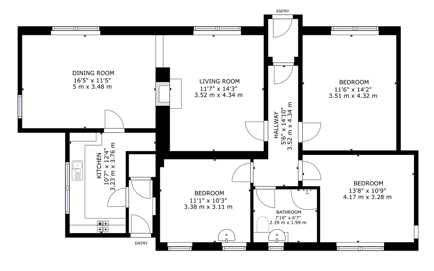 90, Main Street, Perth floorplan