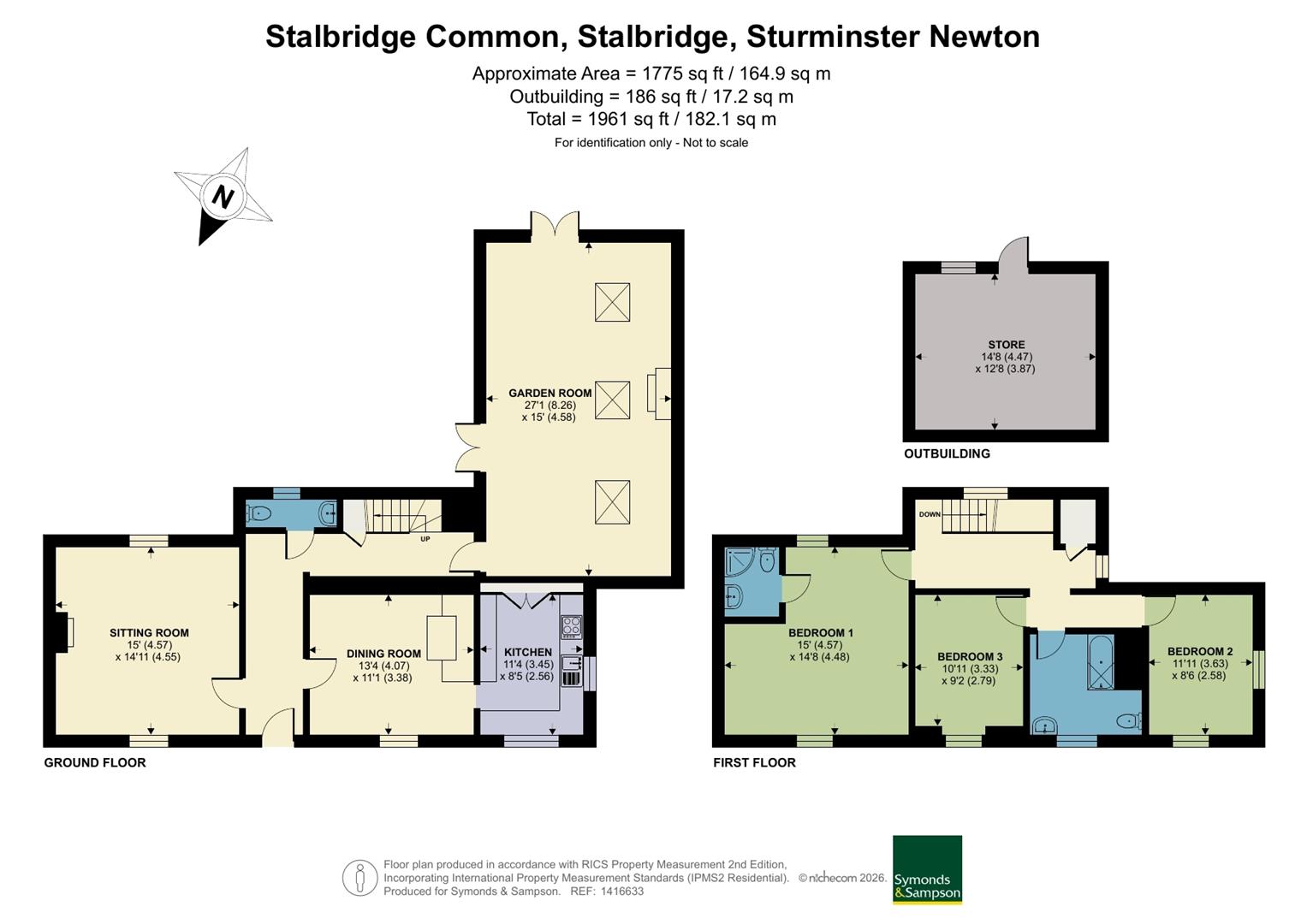Portland Cottage, Stalbridge Common, Sturminster Newton floorplan