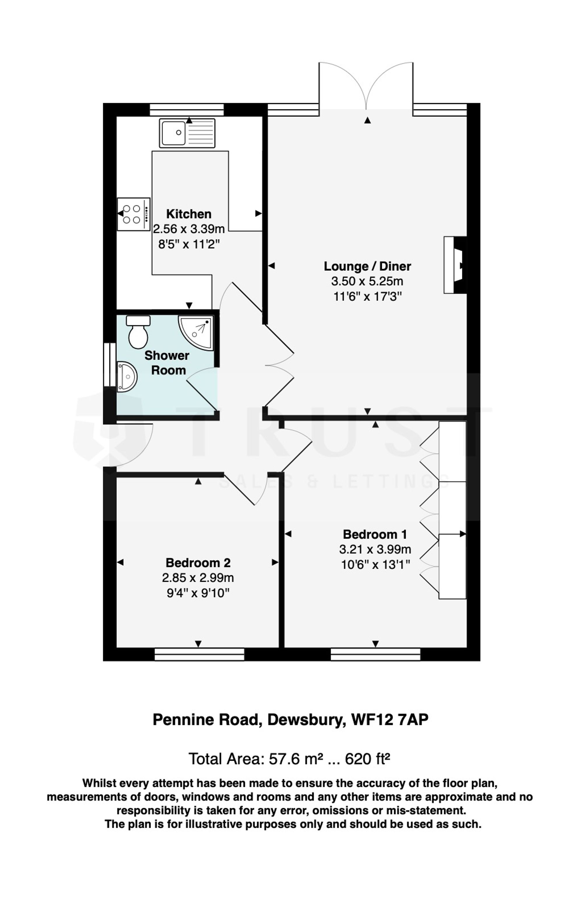47 Pennine Road, Dewsbury floorplan