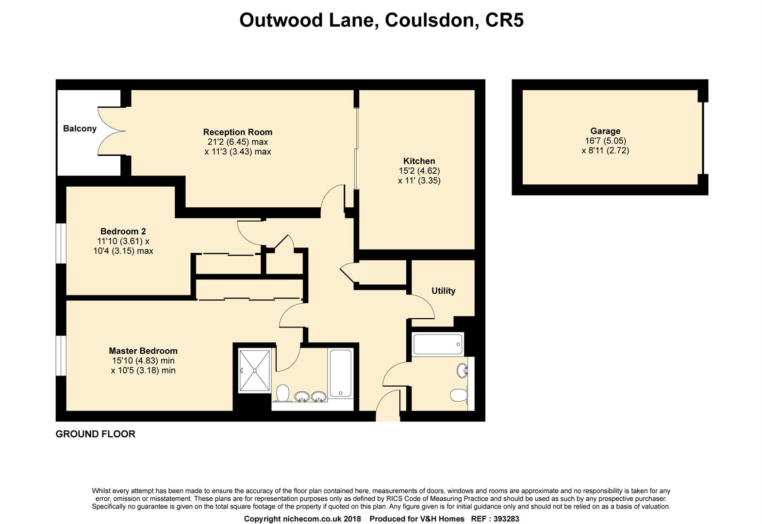 2 Bedrooms Flat for sale in Outwood Lane, Chipstead, Coulsdon CR5