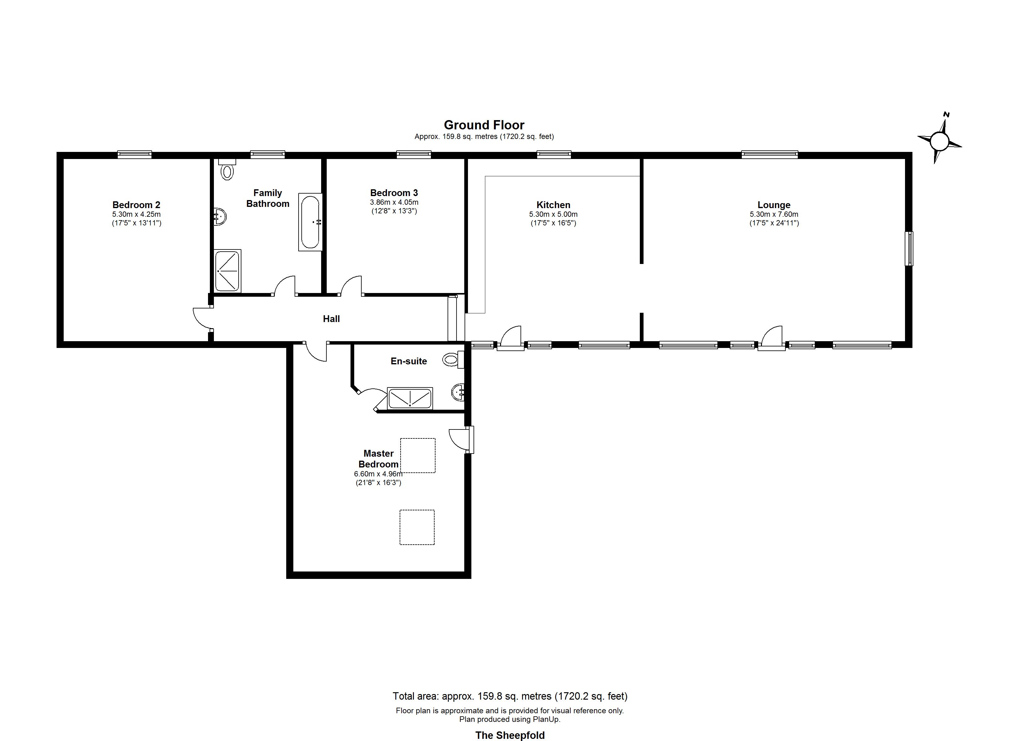 THE SHEEPFOLD, The Sheepfold, Cavil Head Farm, Acklington, Northumberland floorplan