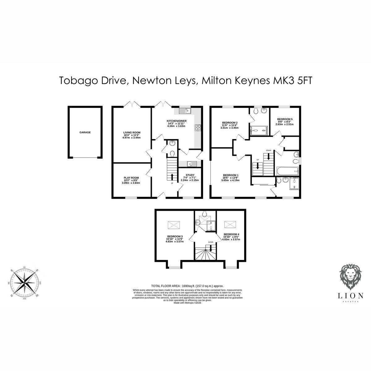 29, Tobago Drive, Milton Keynes floorplan