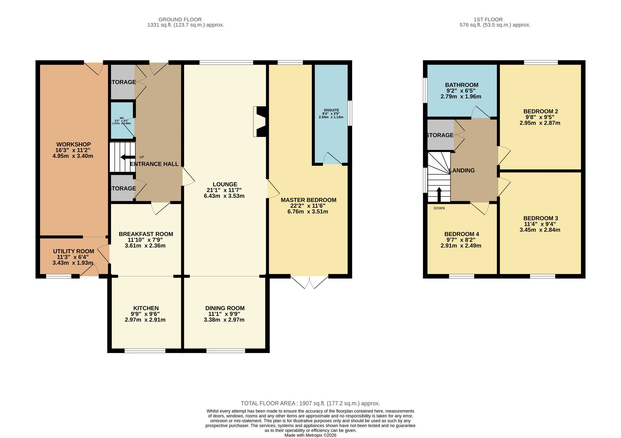 1 The Hall Coppice, Bolton floorplan