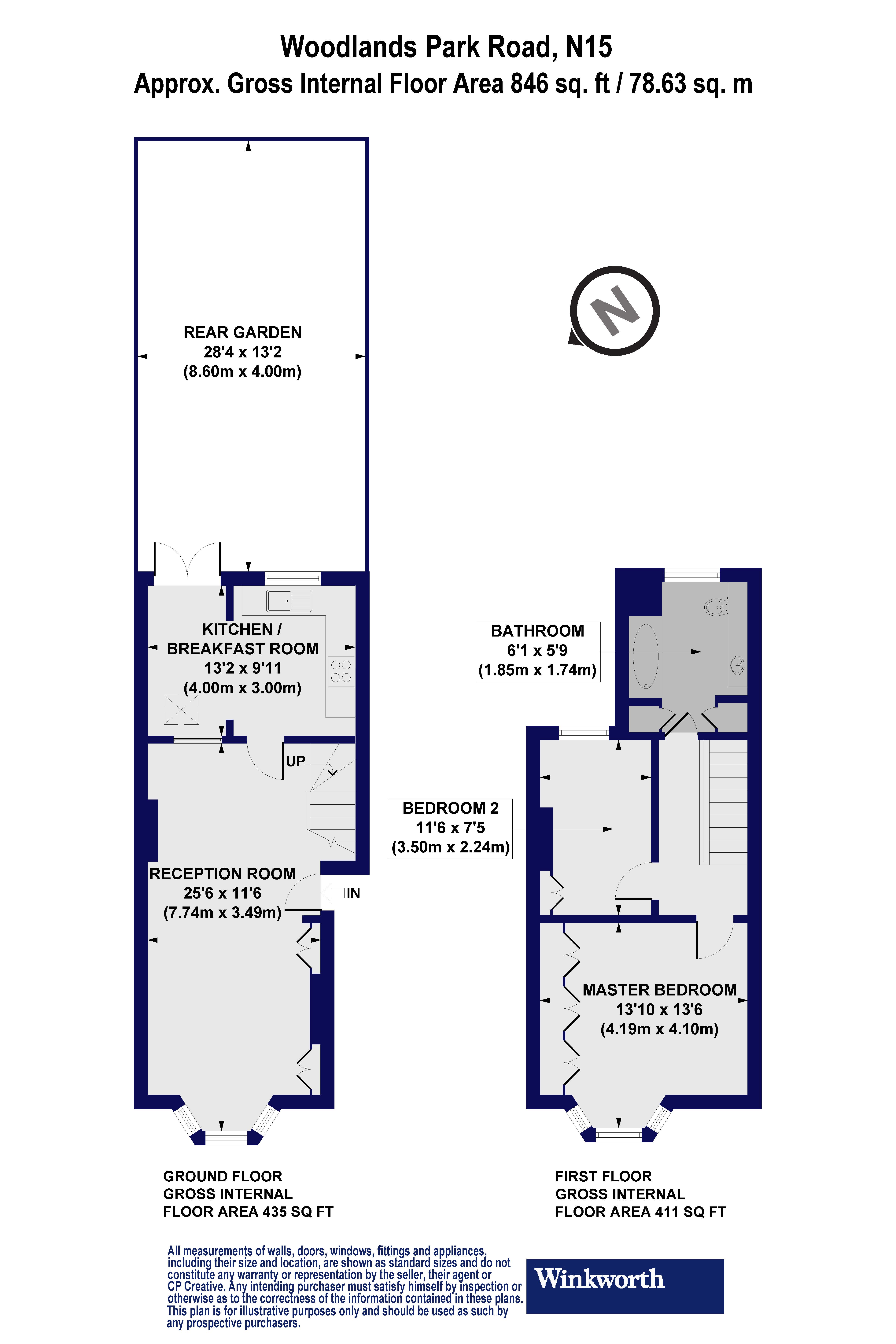 48L, Woodlands Park Road, London floorplan