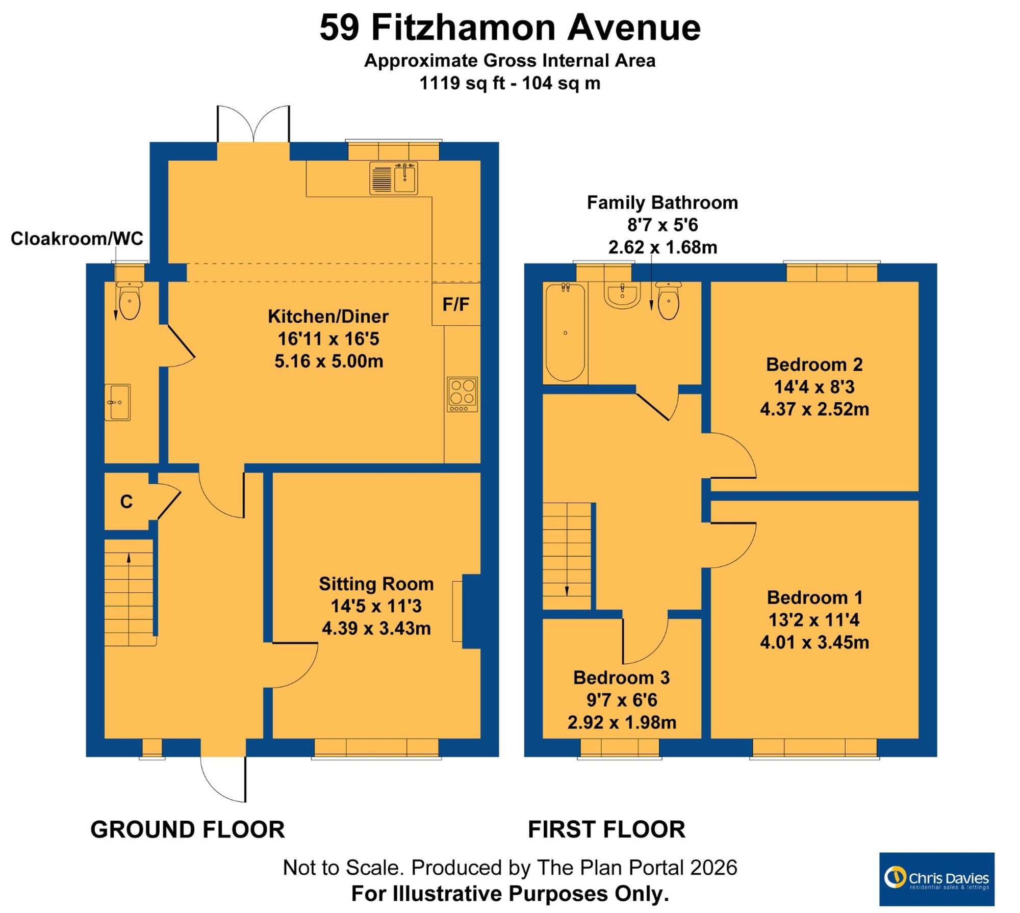 59 Fitzhamon Avenue, Llantwit Major floorplan