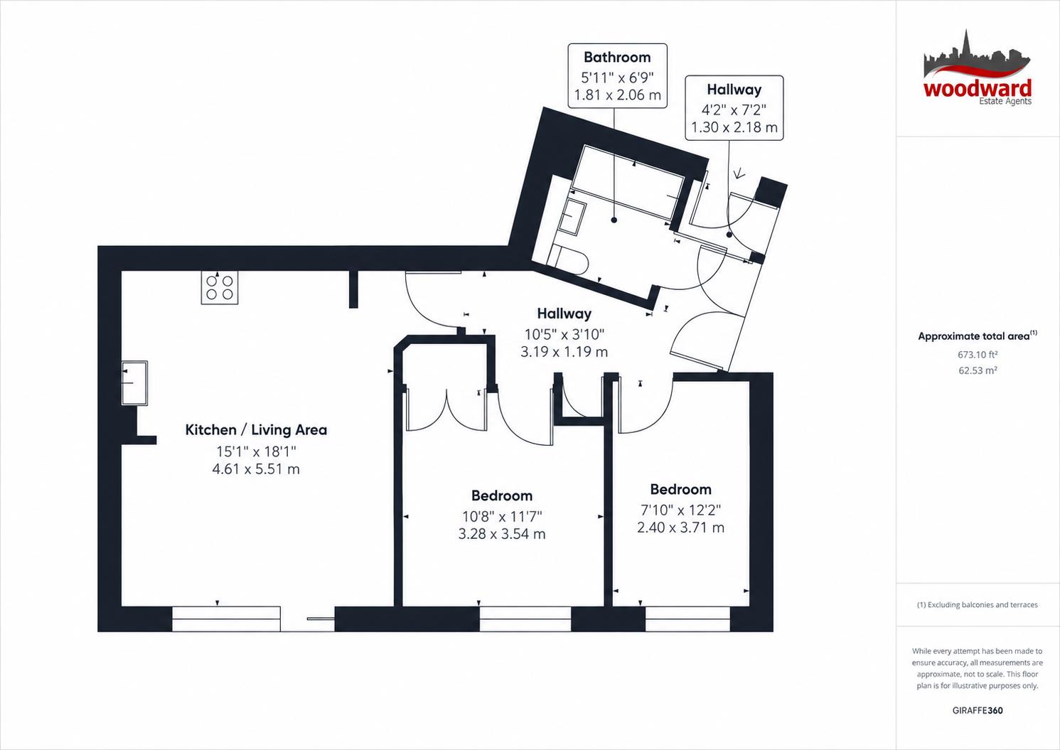 Flat 43, Luma Apartments, Central Way, London floorplan