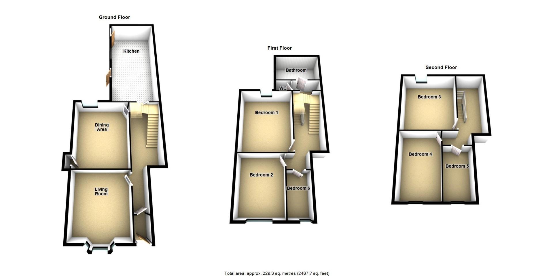 3, Edwards Road, Whitley Bay floorplan
