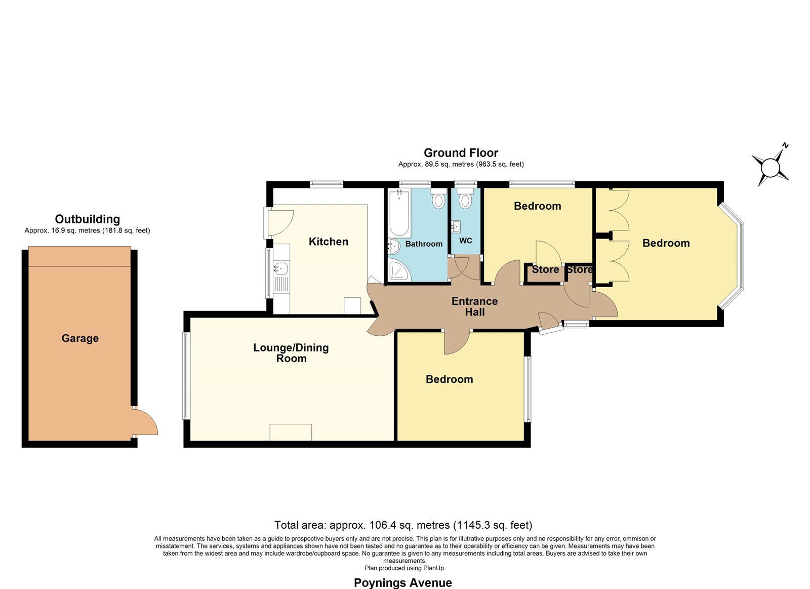 128, Poynings Avenue, Essex floorplan